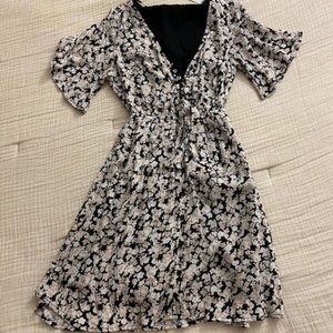NWT - Abercrombie Button Down Tie-Front Dress XXS